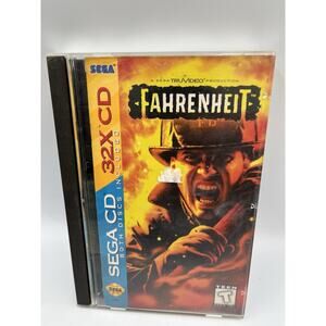 Fahrenheit (Sega 32X, 1995) Sega CD - CIB Complete 2 Disc W/ Manual
